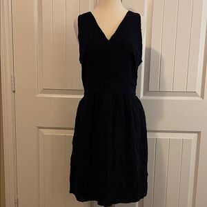 LOFT Dark Blue V-Neck Spring/Summer Dress